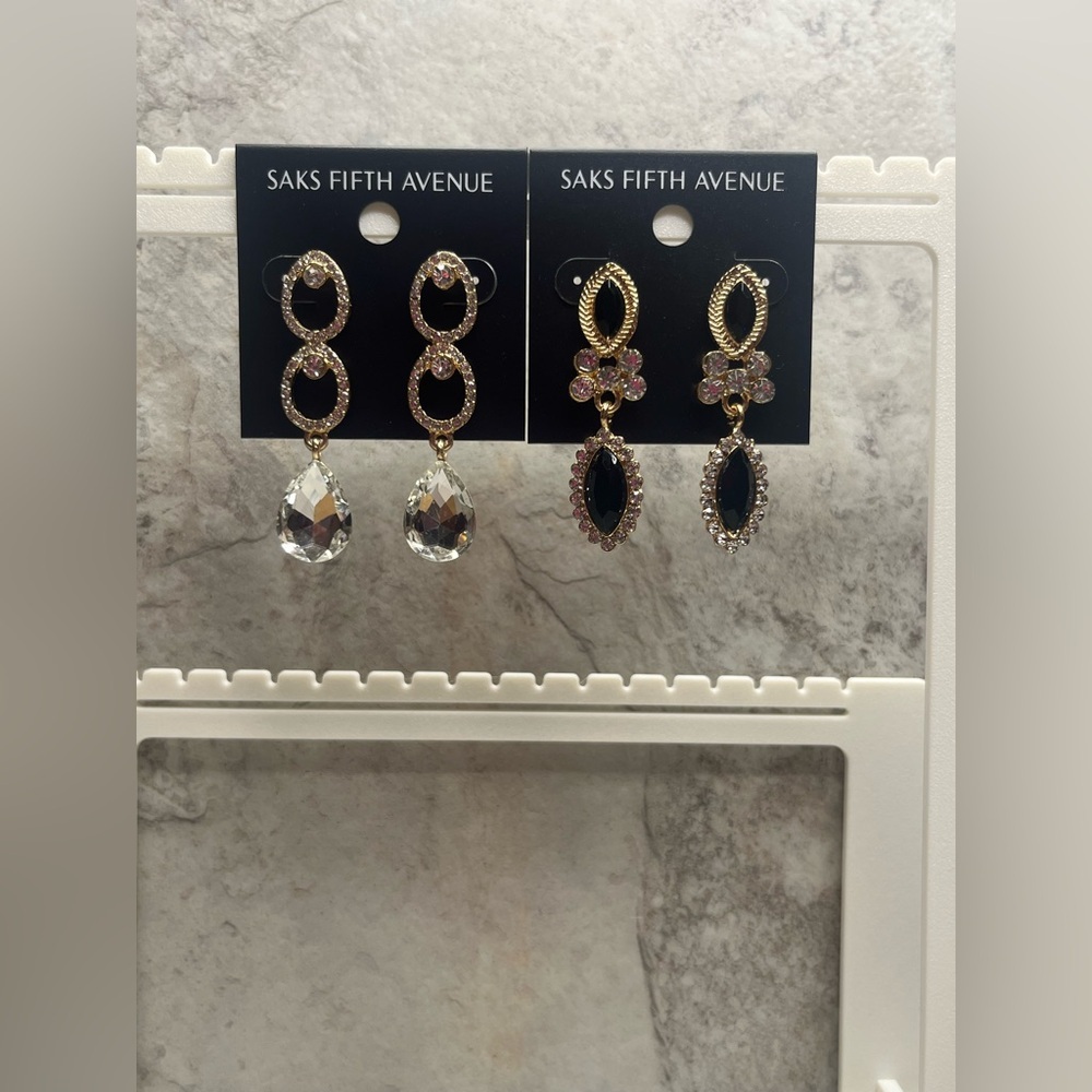 Saks Fifth Avenue Earrings Bundle of 2 - Picture 3 of 3